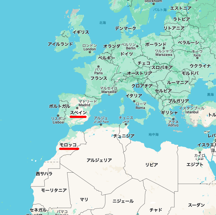 map 江古田モロッコ＆スペインレストラン・アランダルース。
